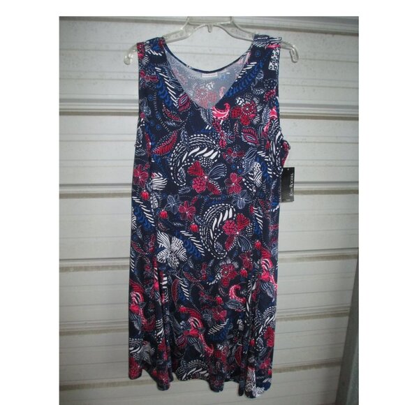 NEW 1X Plus Size American print Beautiful womens dress - Picture 1 of 5